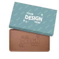 Custom Logo Giant 2lb. Engraved Chocolate Bar with Luxury Custom Packaging