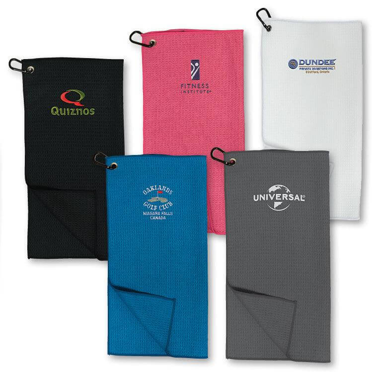 Custom Logo Golf Waffle Towel 18"