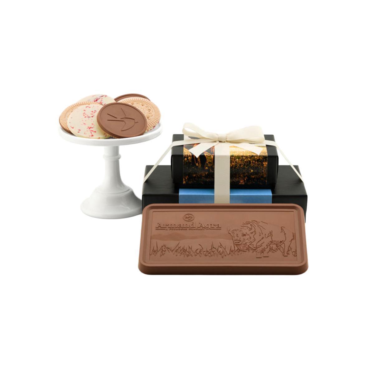 Custom Logo Gourmet 2-Tiered Gift Tower – Luxury Packaging