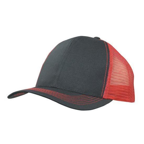 Custom Logo Headwear Canada Breathable Poly Twill With Mesh Back