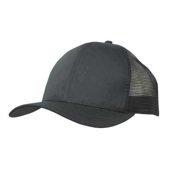 Custom Logo Headwear Canada Breathable Poly Twill With Mesh Back