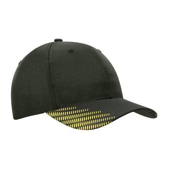 Custom Logo Headwear Canada Breathable Poly Twill with Peak Flash Print