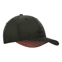 Custom Logo Headwear Canada Breathable Poly Twill with Peak Flash Print