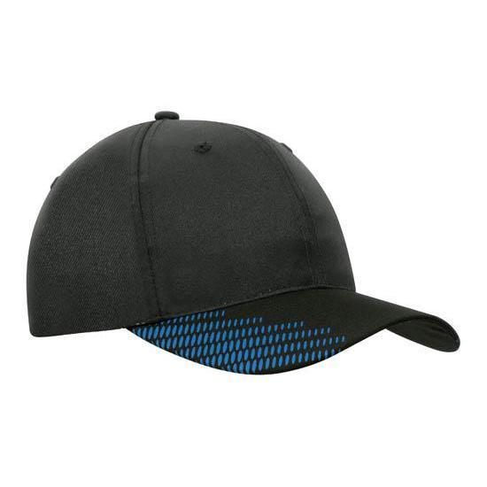 Custom Logo Headwear Canada Breathable Poly Twill with Peak Flash Print