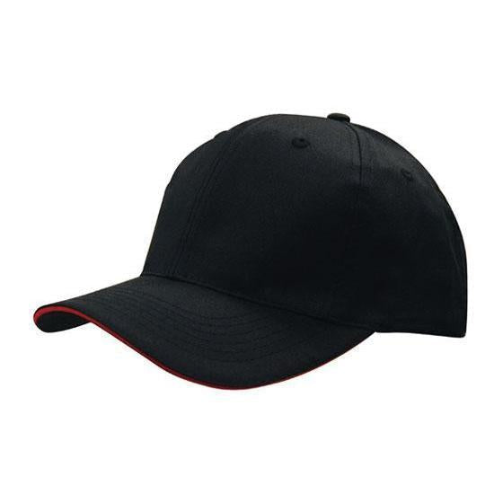 Custom Logo Headwear Canada Breathable Poly Twill with Sandwich Trim