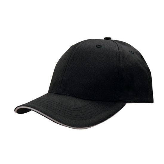 Custom Logo Headwear Canada Breathable Poly Twill with Sandwich Trim