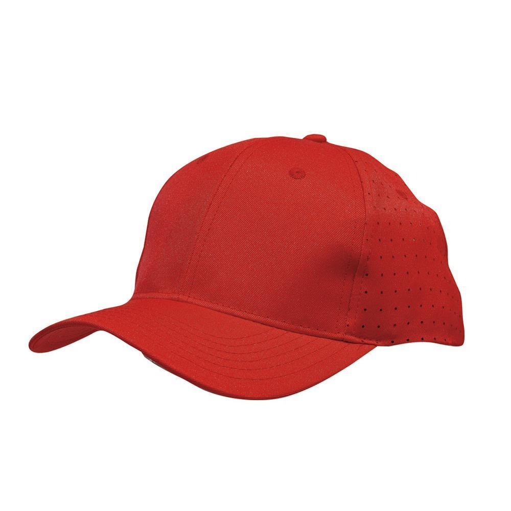 Custom Logo Headwear Canada Breathable Poly Twill with circle perforations