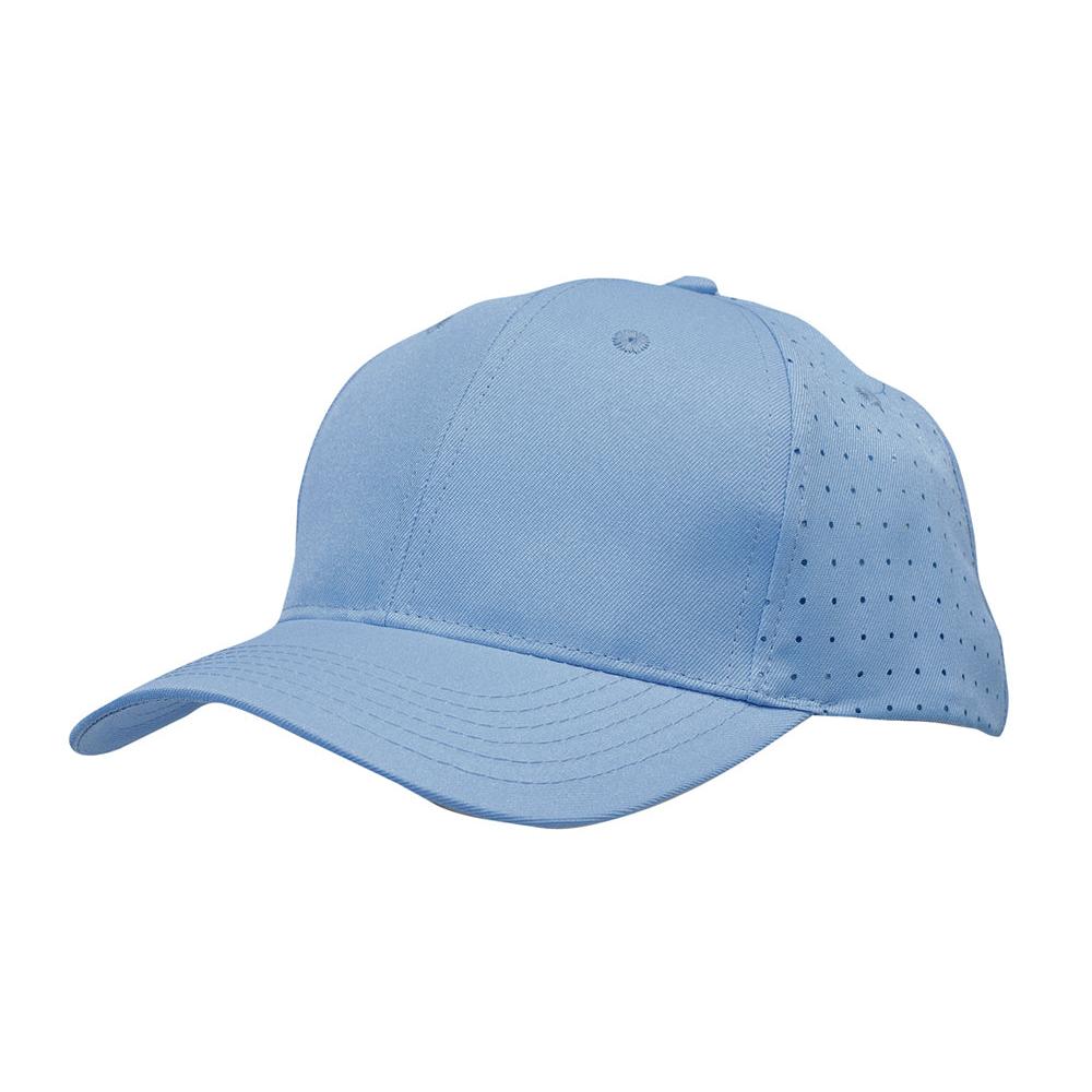 Custom Logo Headwear Canada Breathable Poly Twill with circle perforations