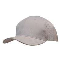 Custom Logo Headwear Canada Breathable Poly Twill with circle perforations