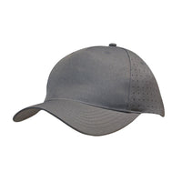 Custom Logo Headwear Canada Breathable Poly Twill with circle perforations