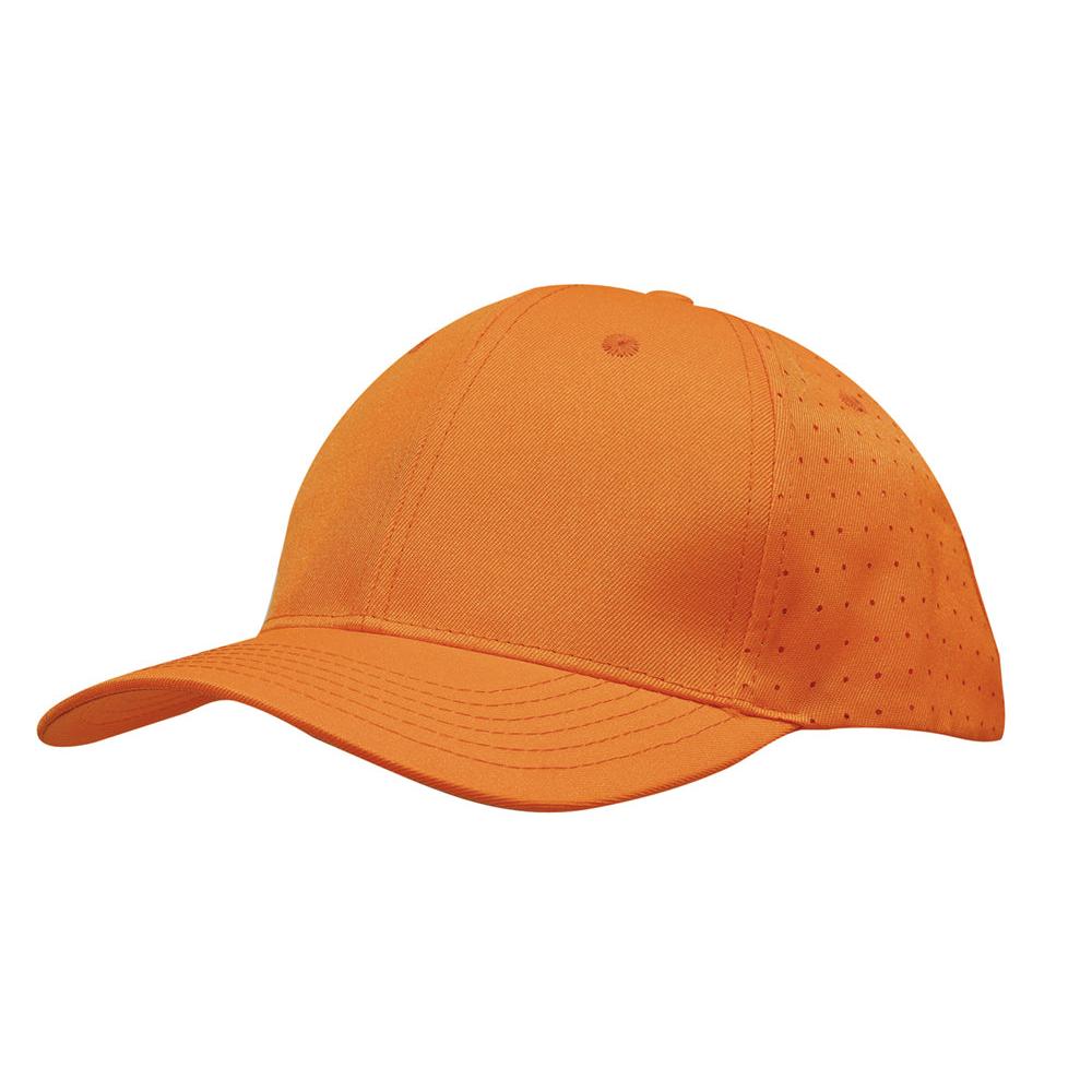 Custom Logo Headwear Canada Breathable Poly Twill with circle perforations