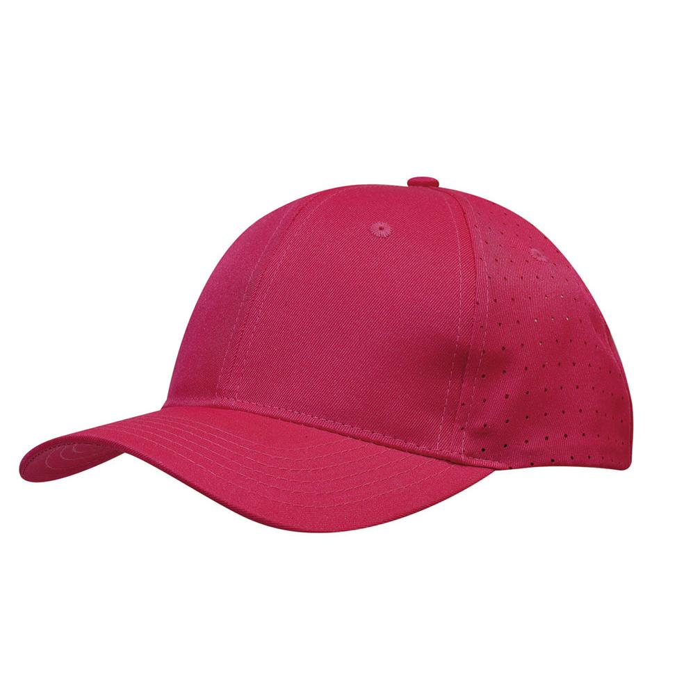 Custom Logo Headwear Canada Breathable Poly Twill with circle perforations