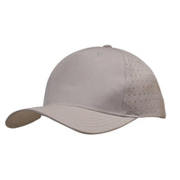 Custom Logo Headwear Canada Breathable Poly Twill with circle perforations