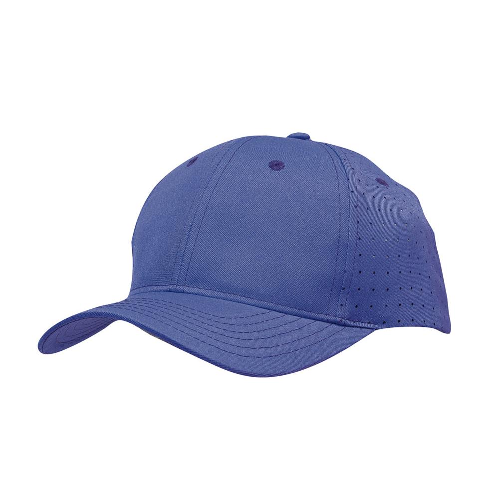 Custom Logo Headwear Canada Breathable Poly Twill with circle perforations