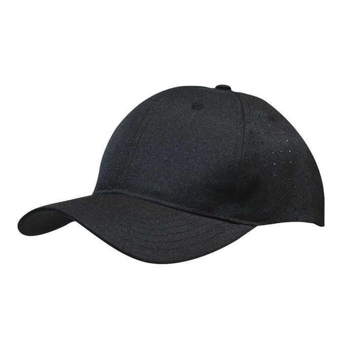 Custom Logo Headwear Canada Breathable Poly Twill with circle perforations
