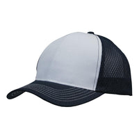 Custom Logo Headwear Canada Breathable poly twill with honeycomb mesh