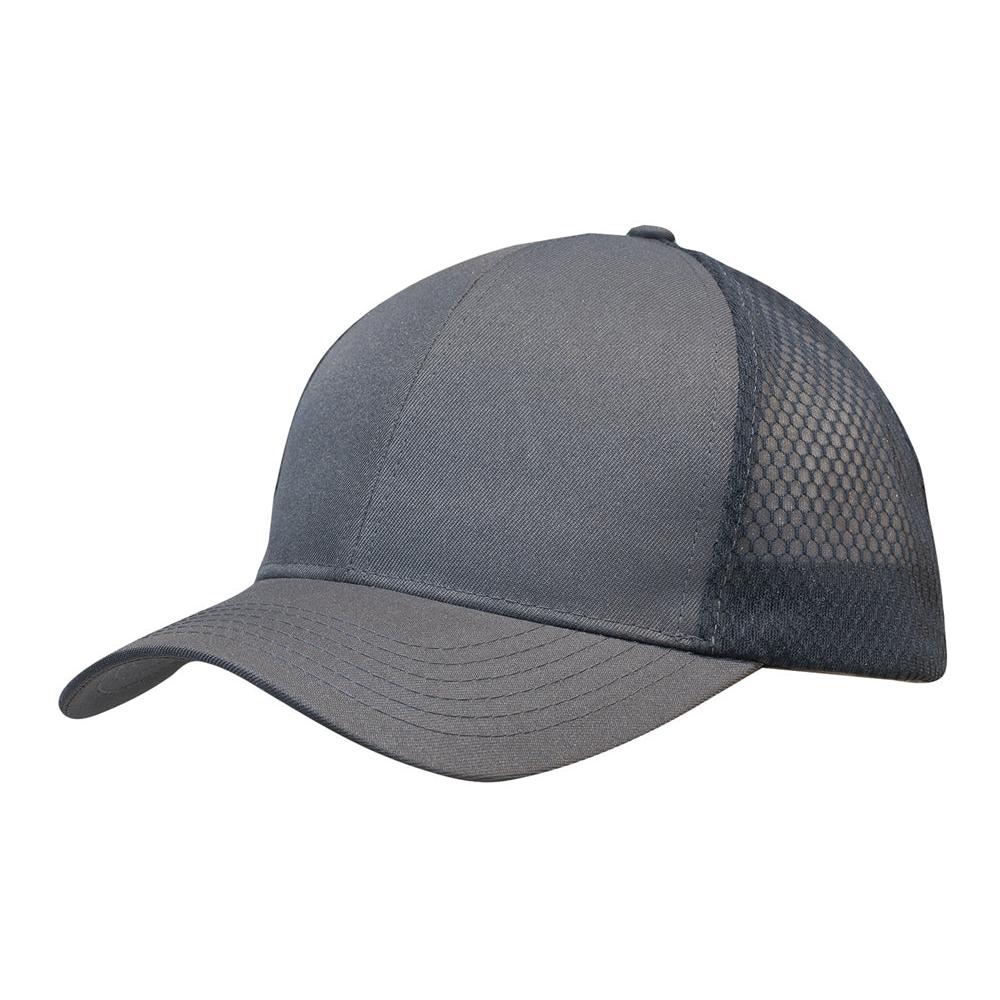 Custom Logo Headwear Canada Breathable poly twill with honeycomb mesh