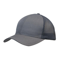 Custom Logo Headwear Canada Breathable poly twill with honeycomb mesh