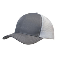 Custom Logo Headwear Canada Breathable poly twill with honeycomb mesh
