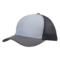 Custom Logo Headwear Canada Breathable poly twill with honeycomb mesh