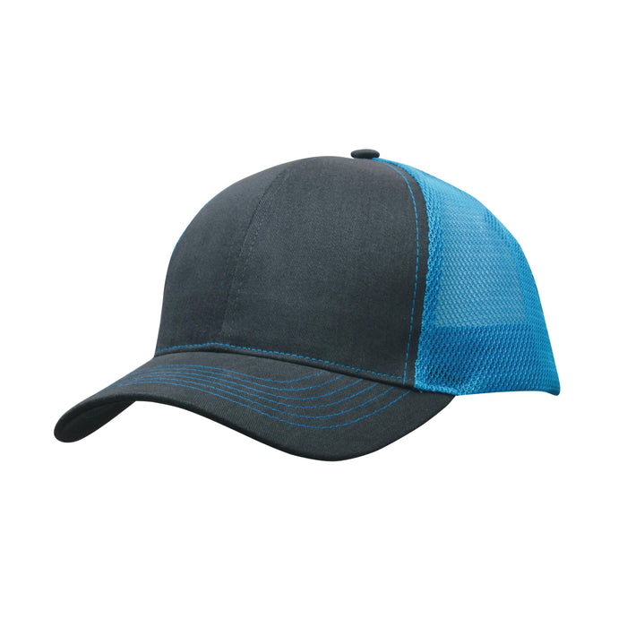 Custom Logo Headwear Canada Brushed Cotton with Mesh Back Cap