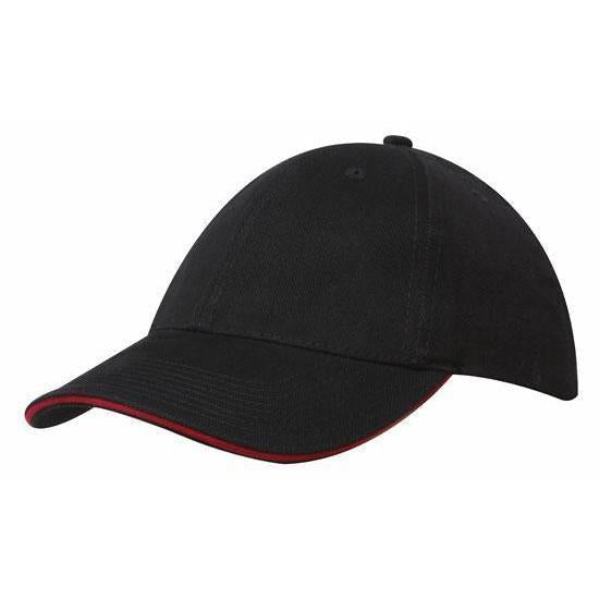 Custom Logo Headwear Canada Brushed Cotton with Sandwich Trim