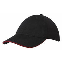 Custom Logo Headwear Canada Brushed Cotton with Sandwich Trim