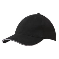Custom Logo Headwear Canada Brushed Cotton with Sandwich Trim