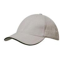 Custom Logo Headwear Canada Brushed Cotton with Sandwich Trim