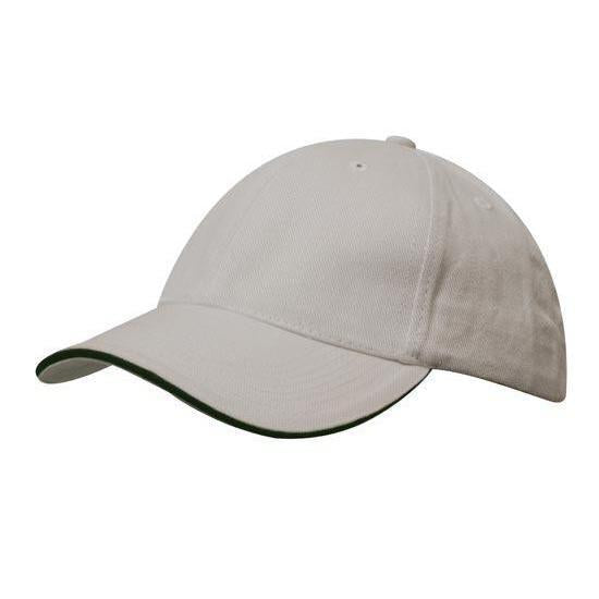 Custom Logo Headwear Canada Brushed Cotton with Sandwich Trim