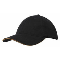 Custom Logo Headwear Canada Brushed Cotton with Sandwich Trim