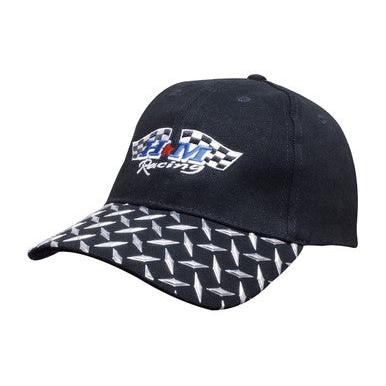 Custom Logo Headwear Canada Brushed Heavy Cotton with Checker Plate on Peak