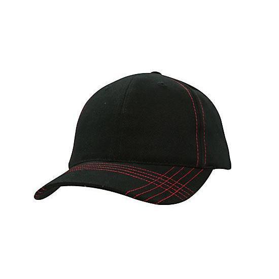 Custom Logo Headwear Canada Brushed Heavy Cotton with Contrasting Stitching & Cross Stitched Peak