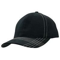 Custom Logo Headwear Canada Brushed Heavy Cotton with Contrasting Stitching & Cross Stitched Peak