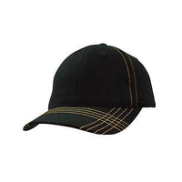 Custom Logo Headwear Canada Brushed Heavy Cotton with Contrasting Stitching & Cross Stitched Peak