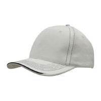 Custom Logo Headwear Canada Brushed Heavy Cotton with Contrasting Stitching and Open Lip Sandwich