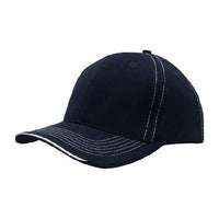 Custom Logo Headwear Canada Brushed Heavy Cotton with Contrasting Stitching and Open Lip Sandwich