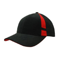 Custom Logo Headwear Canada Brushed Heavy Cotton with Crown Inserts & Contrasting Peak Under & Strap