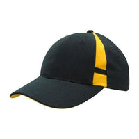 Custom Logo Headwear Canada Brushed Heavy Cotton with Crown Inserts & Contrasting Peak Under & Strap