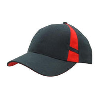 Custom Logo Headwear Canada Brushed Heavy Cotton with Crown Inserts & Contrasting Peak Under & Strap