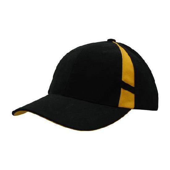Custom Logo Headwear Canada Brushed Heavy Cotton with Crown Inserts & Contrasting Peak Under & Strap