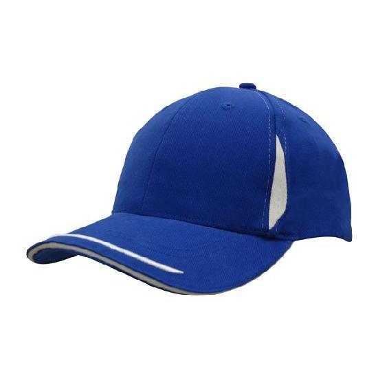 Custom Logo Headwear Canada Brushed Heavy Cotton with Crown Inserts, Peak Trim & Sandwich