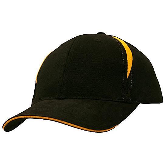 Custom Logo Headwear Canada Brushed Heavy Cotton with Crown Inserts & Sandwich