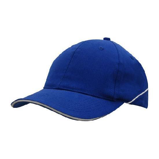 Custom Logo Headwear Canada Brushed Heavy Cotton with Crown Piping and Sandwich