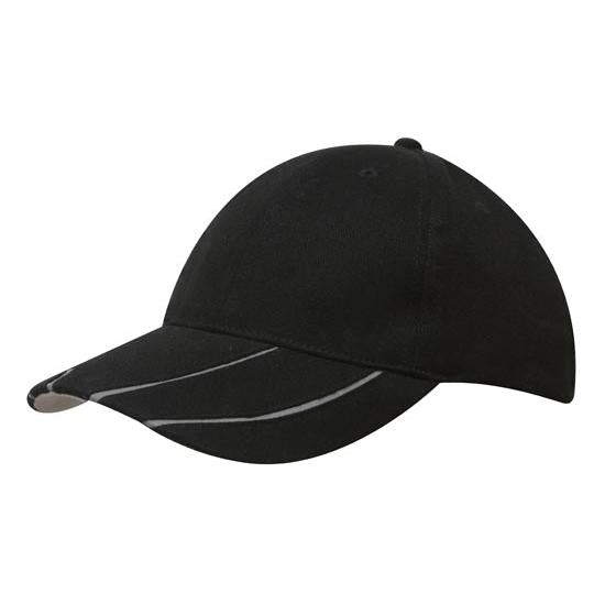 Custom Logo Headwear Canada Brushed Heavy Cotton with Hi-Vis Laminated Two-Tone Peak