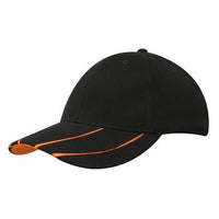 Custom Logo Headwear Canada Brushed Heavy Cotton with Hi-Vis Laminated Two-Tone Peak