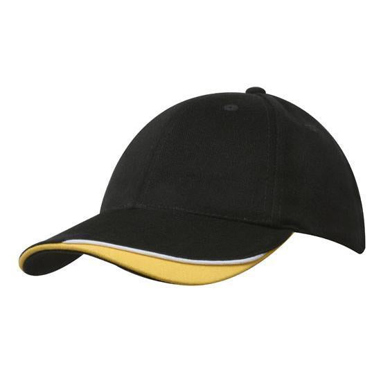 Custom Logo Headwear Canada Brushed Heavy Cotton with Indented Peak