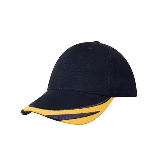 Custom Logo Headwear Canada Brushed Heavy Cotton with Peak Trim Embroidered