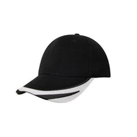 Custom Logo Headwear Canada Brushed Heavy Cotton with Peak Trim Embroidered
