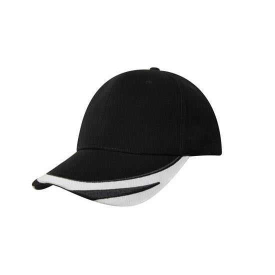 Custom Logo Headwear Canada Brushed Heavy Cotton with Peak Trim Embroidered